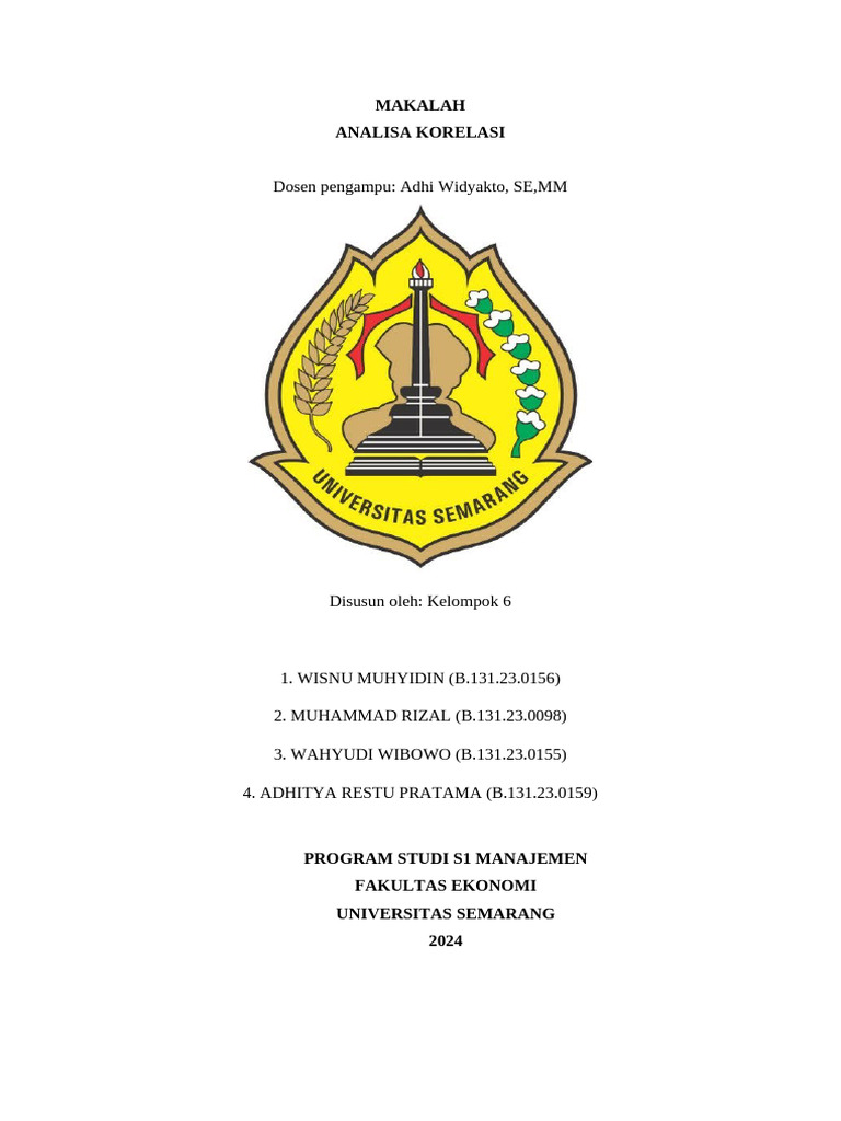 Makalah Regresi Linier Sederhana Kelompok 5 Pdf