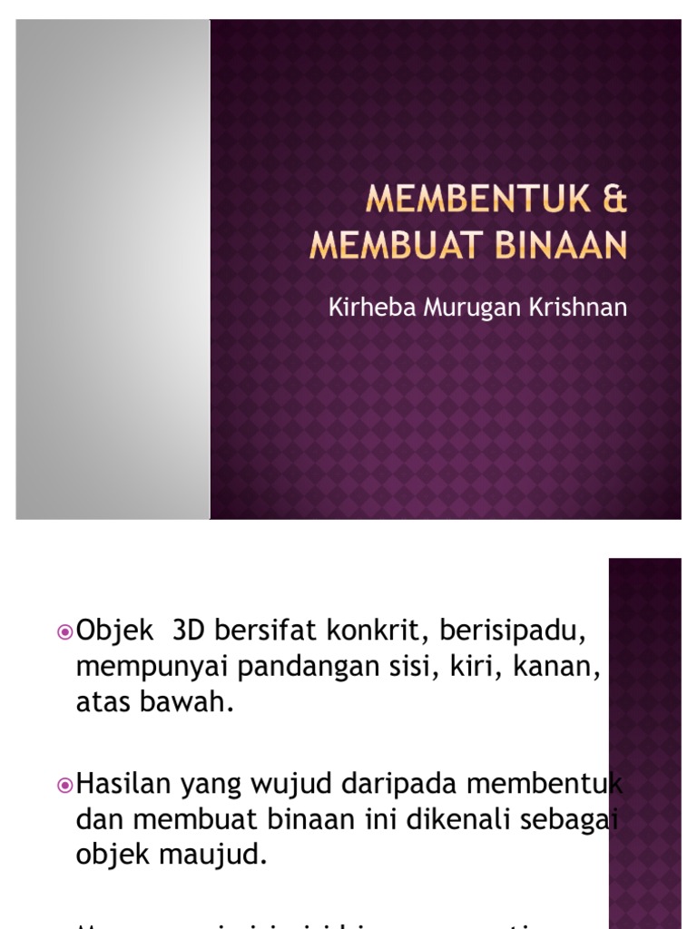 Membentuk & Membuat Binaan 2 | PDF