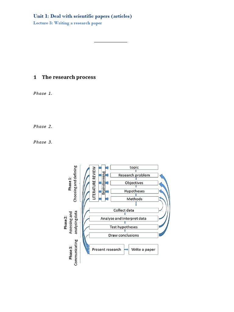3rdyear Unit 1 Lecture 3 | PDF | Data | Experiment