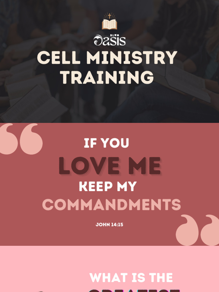 Cell Ministry Leadership Training Guide | PDF | Disciple (Christianity ...