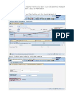 In Sales Order Though There Is A Stock of The Material. Run The Tcode Co06 Enter Material No., Plant and The Checking Rule (The Checking Rule Is A)