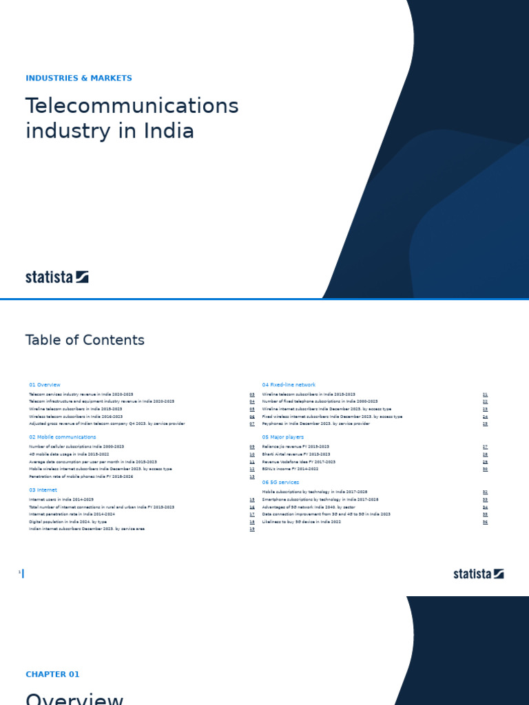 Study Id135428 Telecommunications Industry in India | PDF | Mobile ...