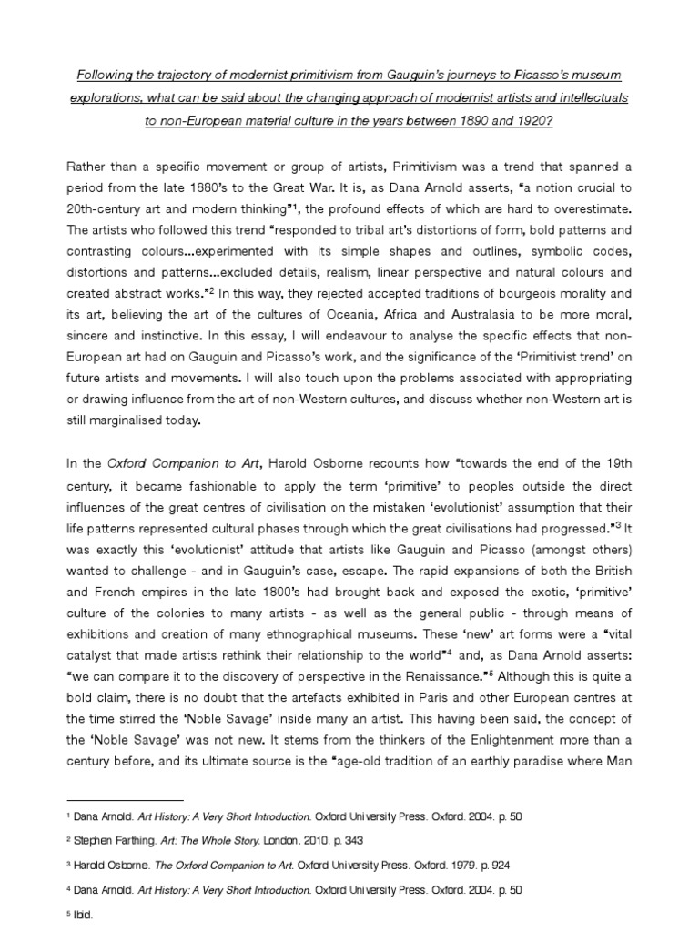 Gauguin primitivism essay 08 picture