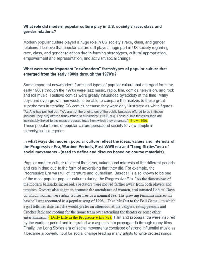 Popular Culture | PDF | Popular Culture | Gender