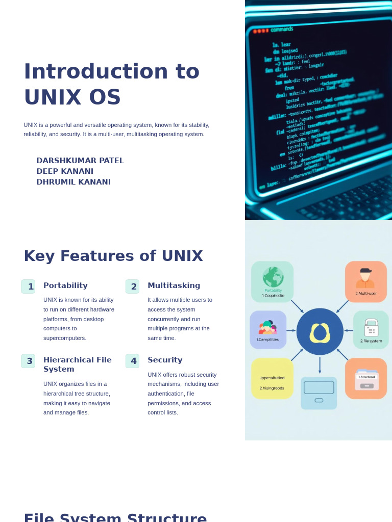 PPT of Unix Presention 1 | PDF | Unix | Operating System