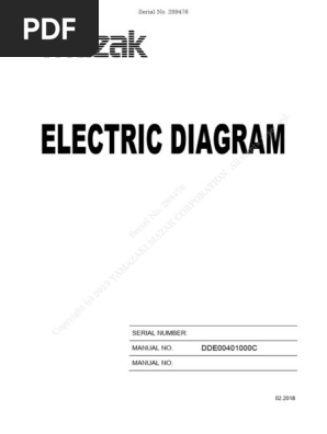Electric Diagram for Mazak HCN-4000 | PDF | Building Engineering