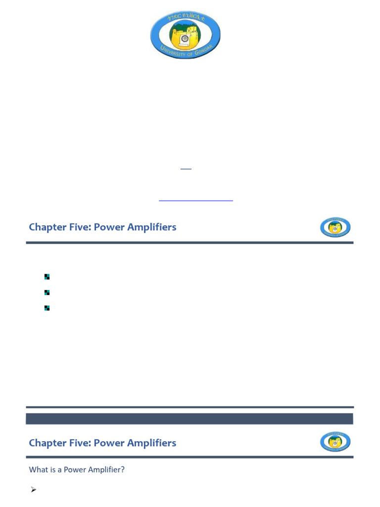 Understanding Power Amplifiers Basics | PDF | Amplifier | Distortion
