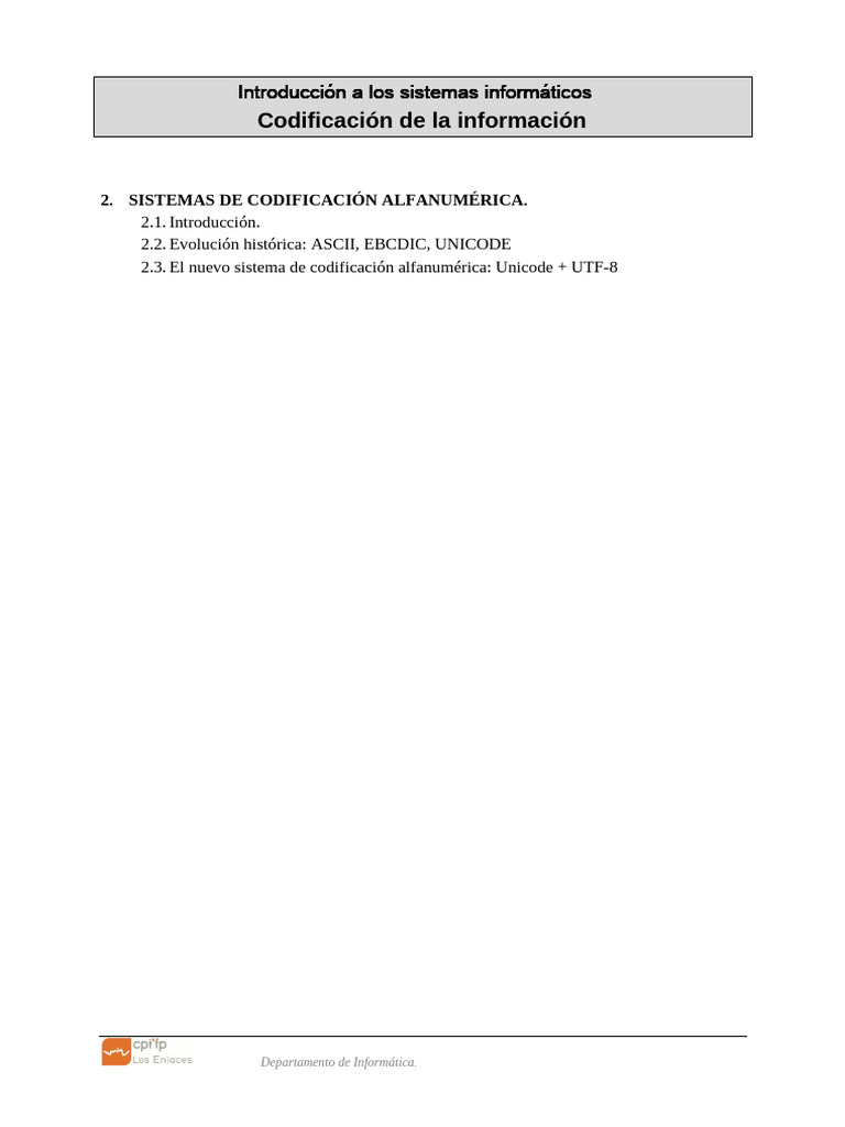 4 Codificacion - Informacion | PDF | Ascii | Codificación de caracteres