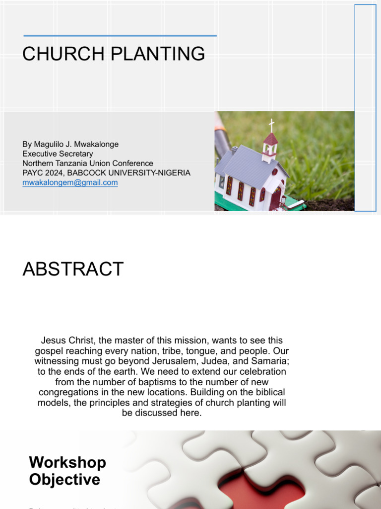 Church Planting Strategies in Tanzania | PDF | Christian Church | Jesus