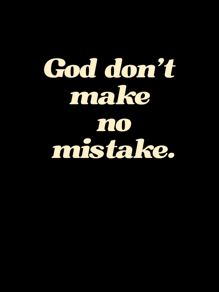 Godmake No Mistakes Allowed PDF