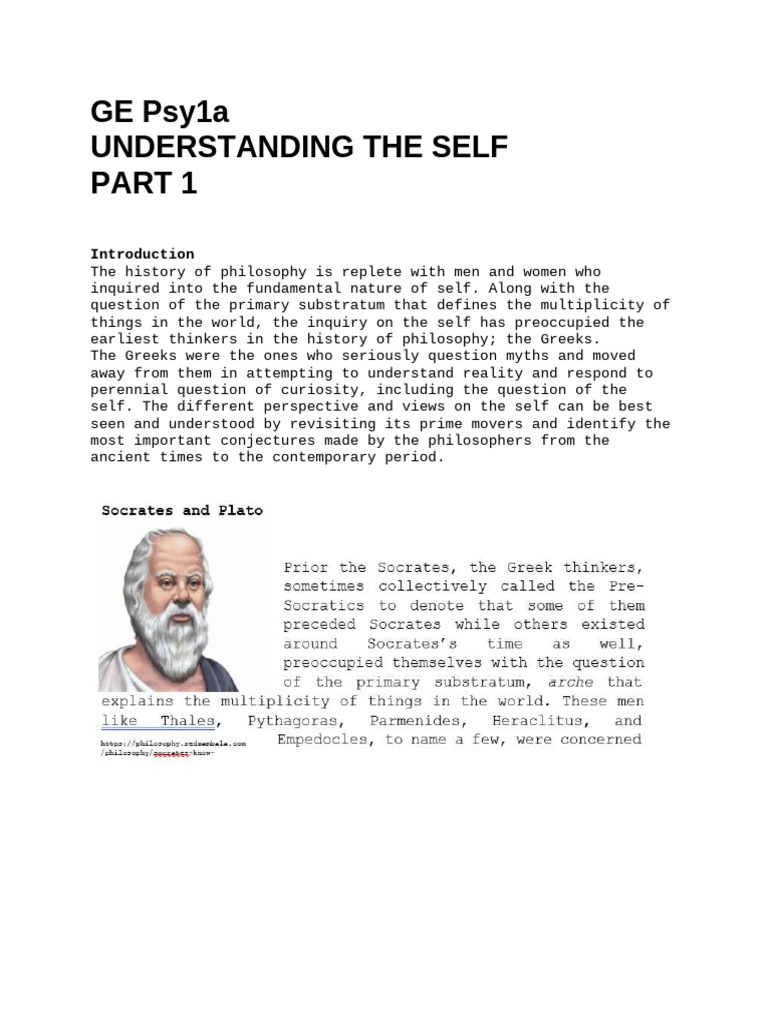 Exploring the Nature of Self in Philosophy | PDF