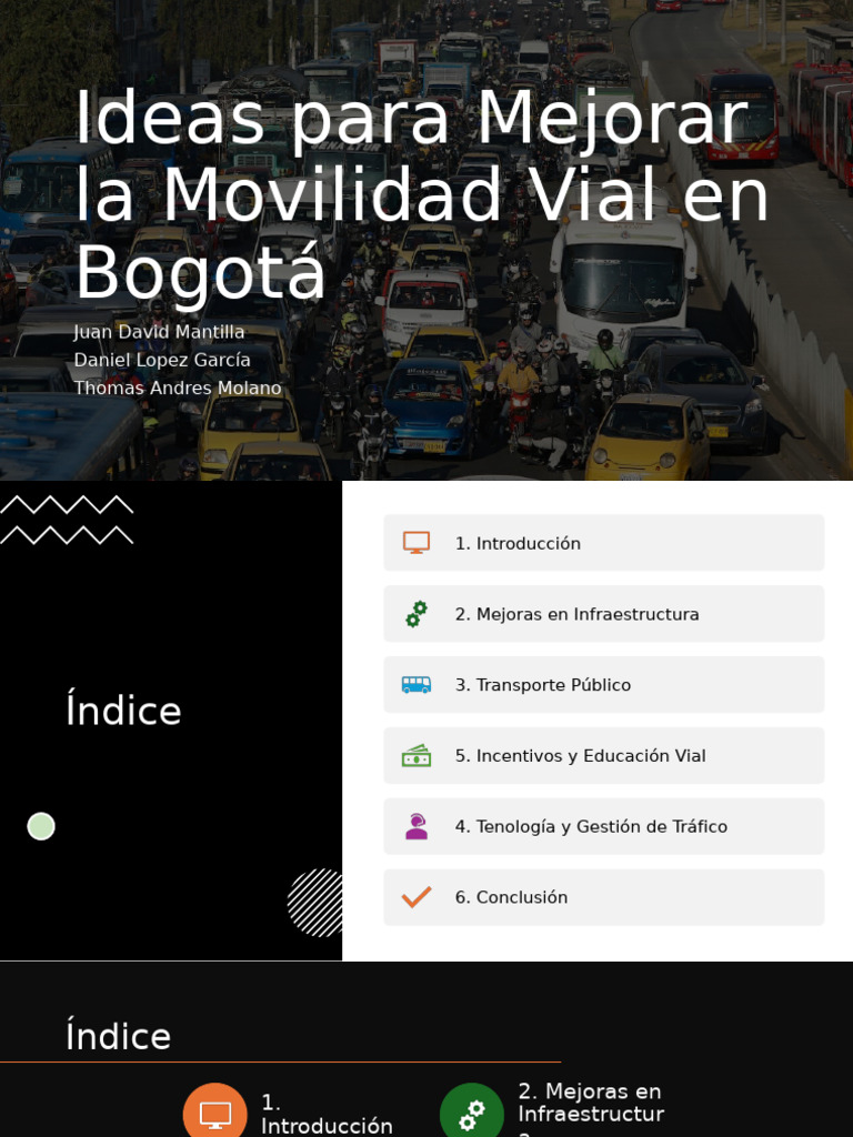 Ideas para Mejorar La Movilidad Vial en Bogotá | PDF