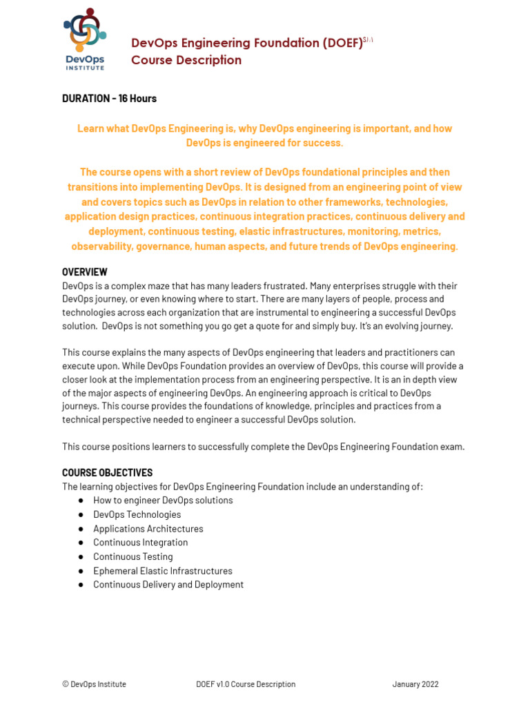 DevOps Engineering for Tech Leaders | PDF | Engineering | Computing