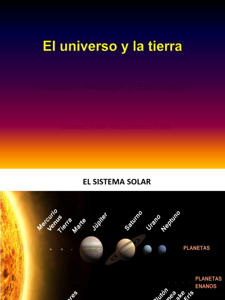 1 El Universo y La Tierra | PDF | Tierra | Galaxia