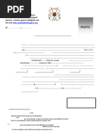 Demande de Carte Consulaire Guinée | PDF | Mission diplomatique | Passeport