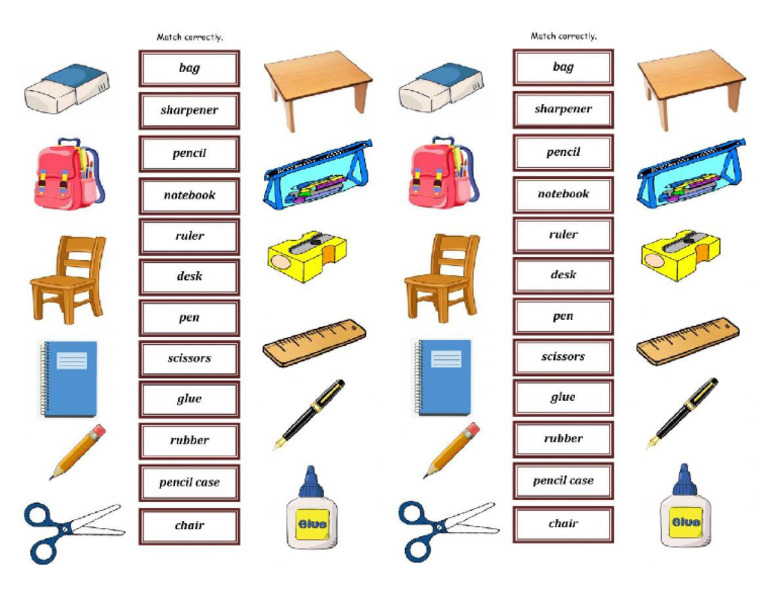 Classroom Objects-Act | PDF