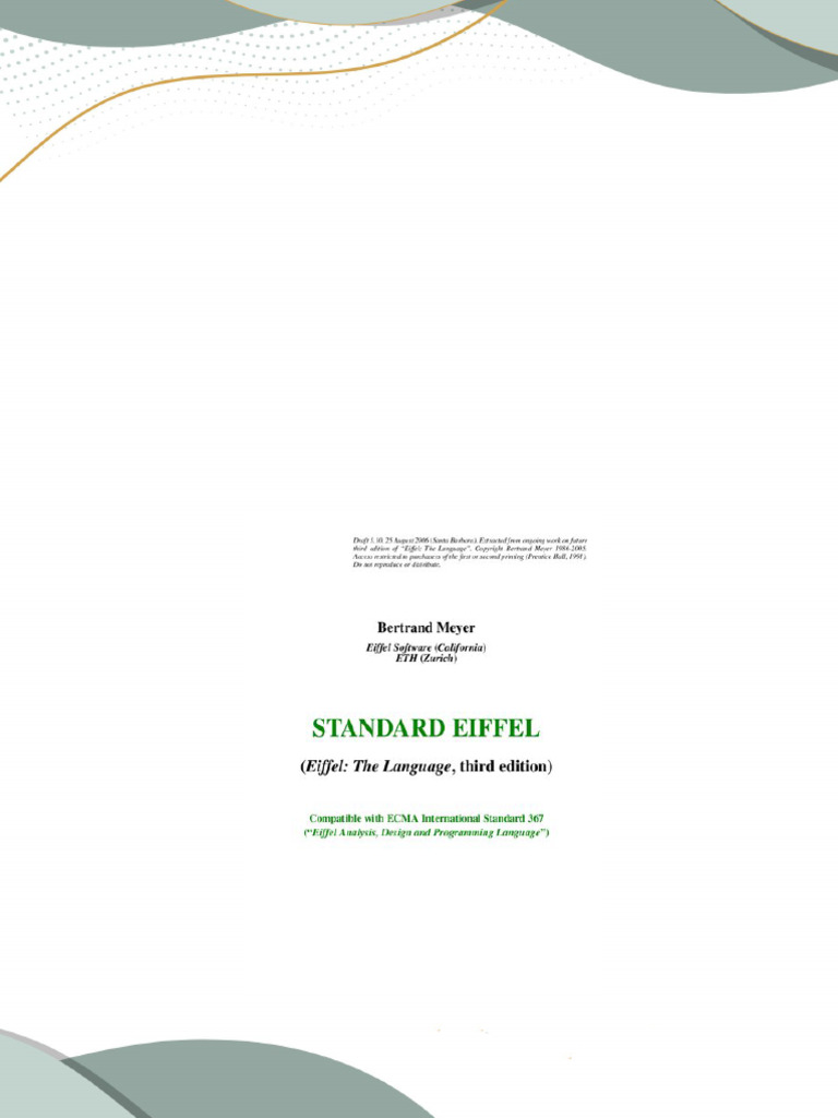Eiffel The Language 3rd Edition Bertrand Meyer All Chapters Instant ...