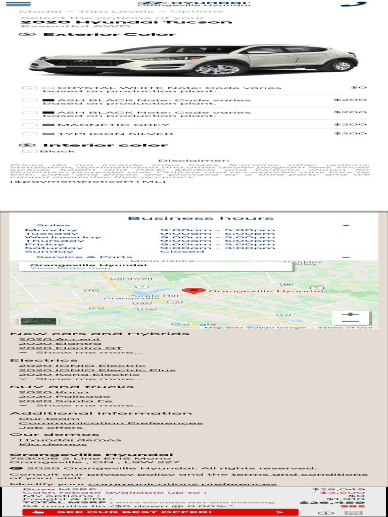 Build and Price Your 2020 Hyundai Tucson Essential AWD | PDF | Wheeled ...