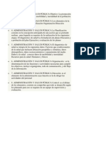 ADMINISTRACIÓN Y SALUD PÚBLICA Objetivo