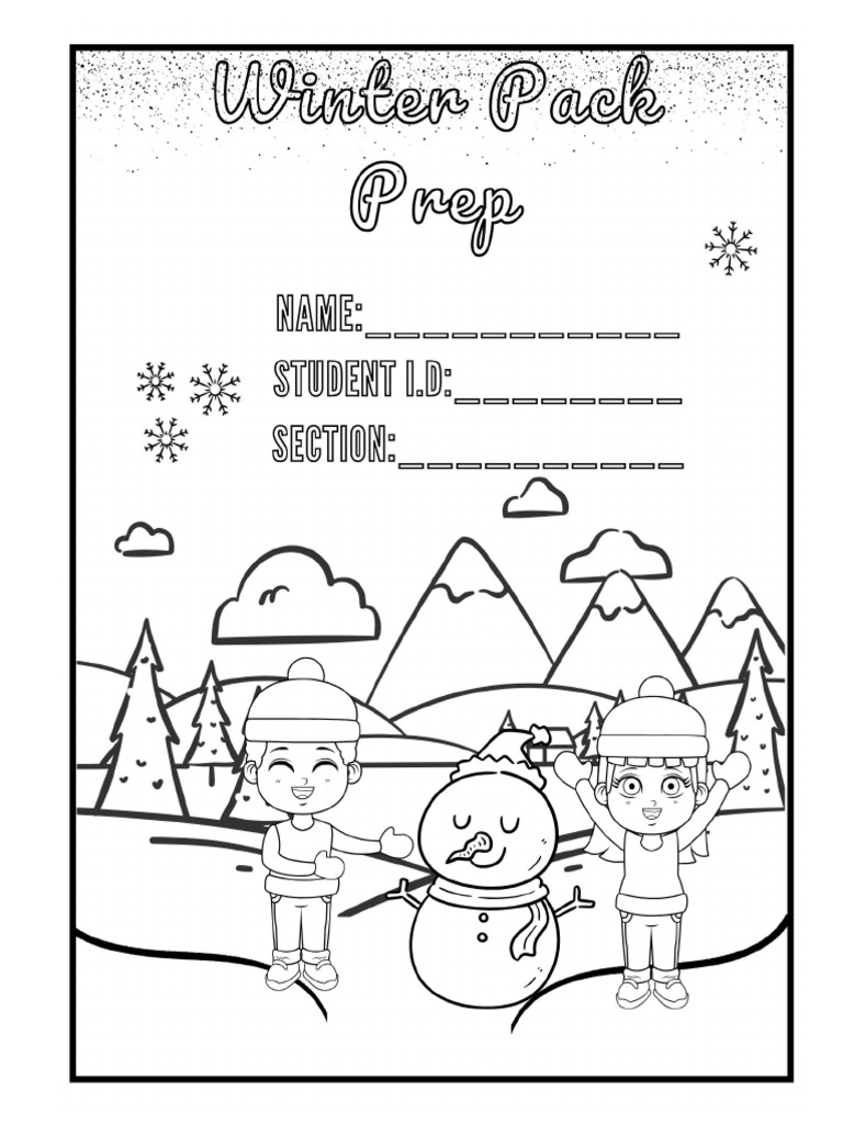 Prep class winter pack original pdf