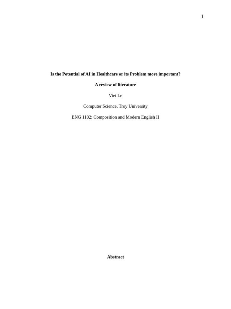 AI in health care | PDF | Artificial Intelligence | Intelligence (AI ...