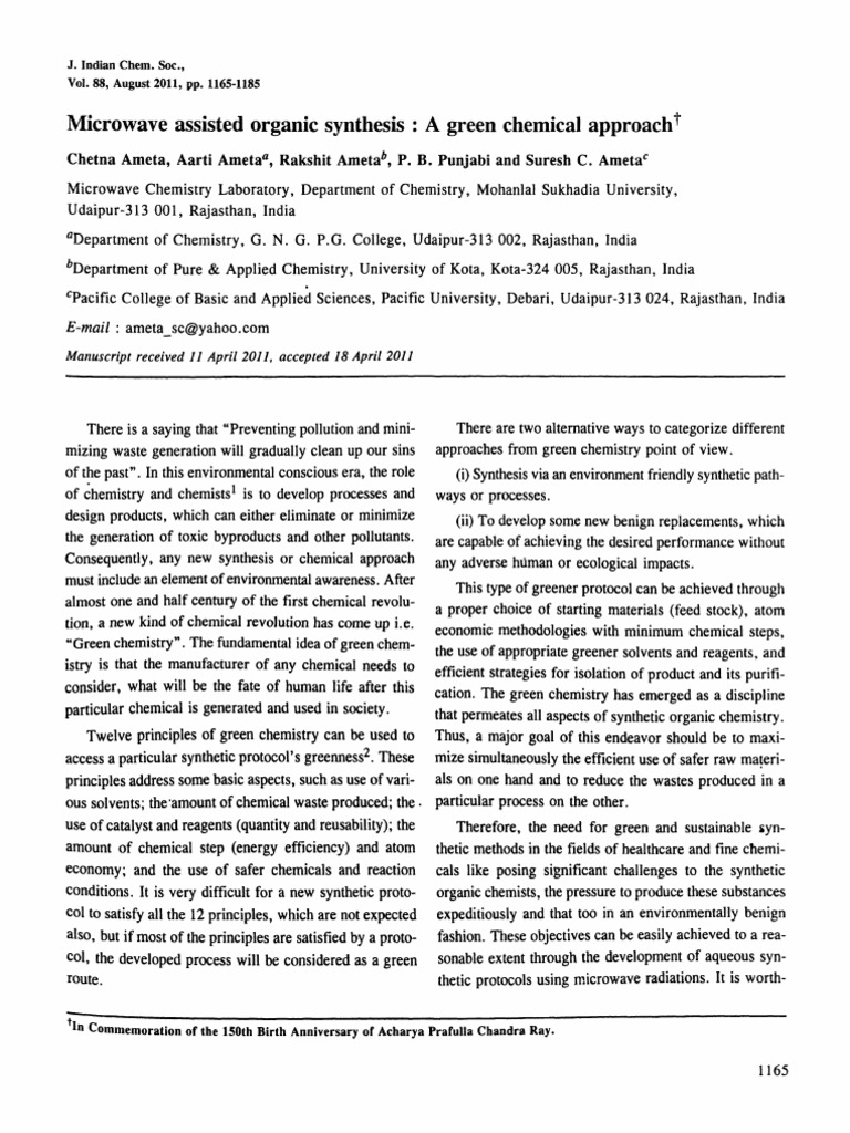 Microwave-Assisted Organic Synthesis | PDF | Dielectric | Dipole