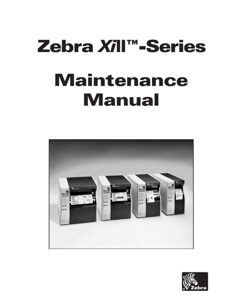 ZEBRA XiII Xi2 Models 90XiII, 140XiII, 170XiII, 220XiII Parts, Service ...