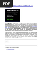 Tutorial Adobe Photoshop Dasar Untuk Pemula Dan Menengah