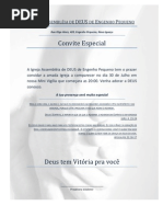 Carta Convite - Modelo Senhoras
