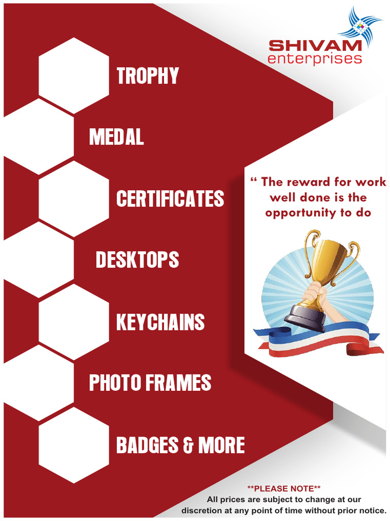 Trophy and Award Inventory List | PDF