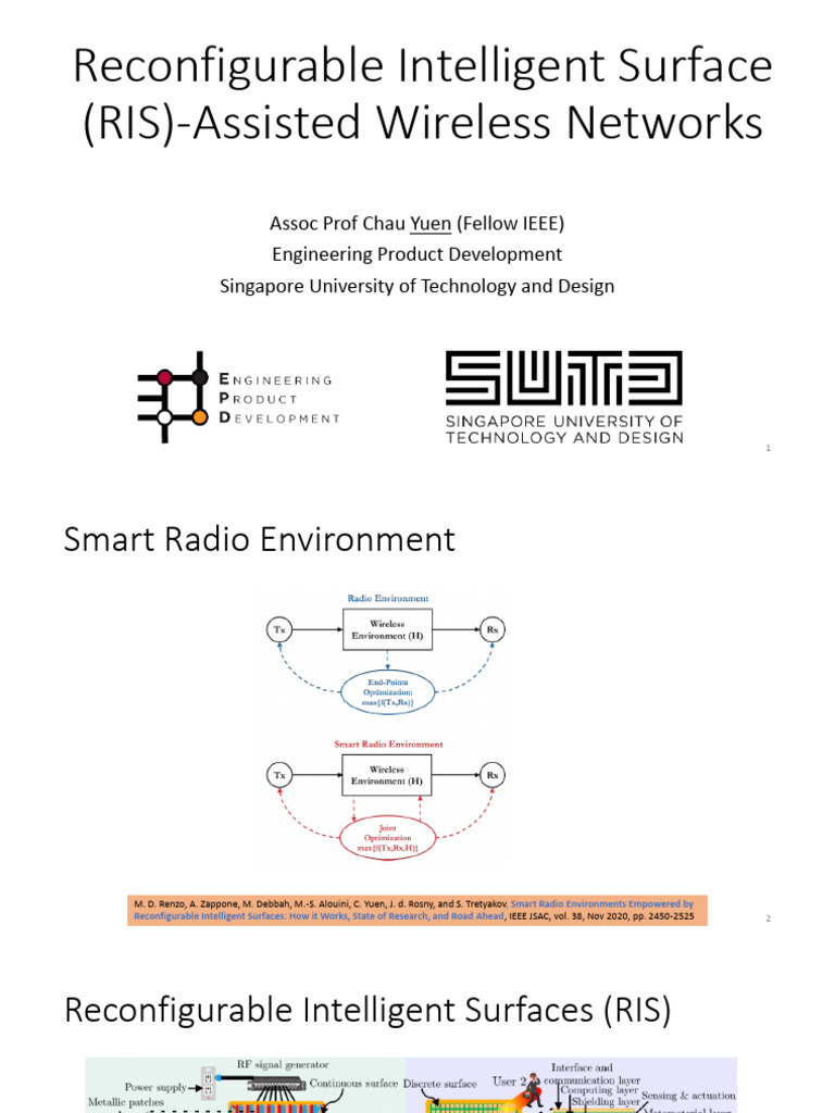 RIS-Assisted Wireless Networks | PDF | Channel Access Method | Mimo