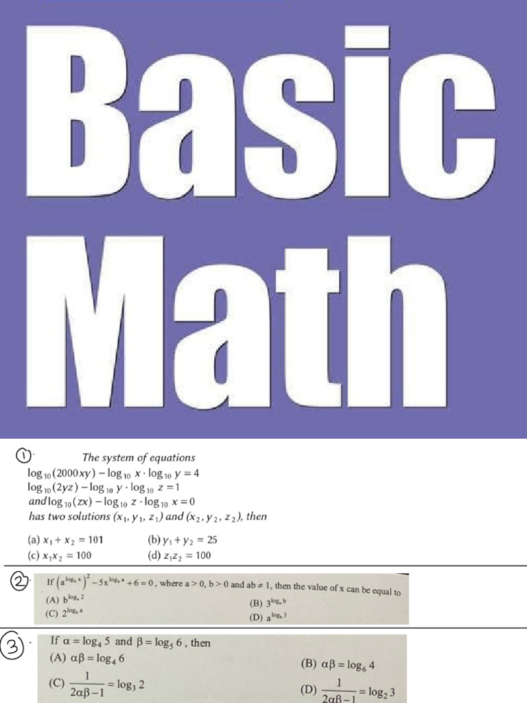 Basic Maths Test | PDF