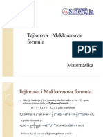 Tejlorova I Maklorenova Formula