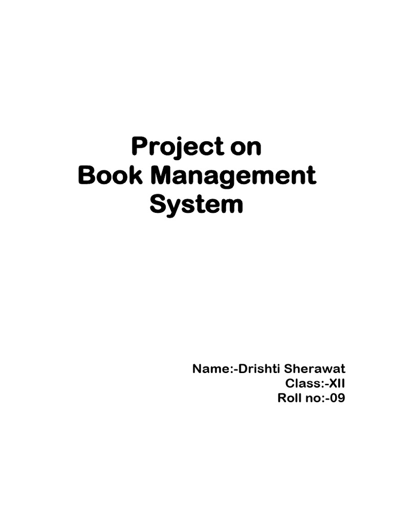 Book Shop Management System Overview | PDF | System | Computer Hardware