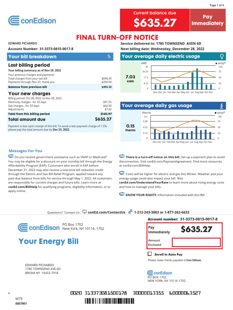 ConEdison Nov 2 | PDF | Electric Power