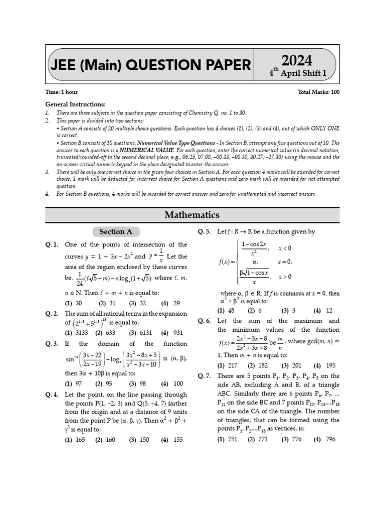 jee-main-question-paper-2024-chapterwise-mathematics-pdf