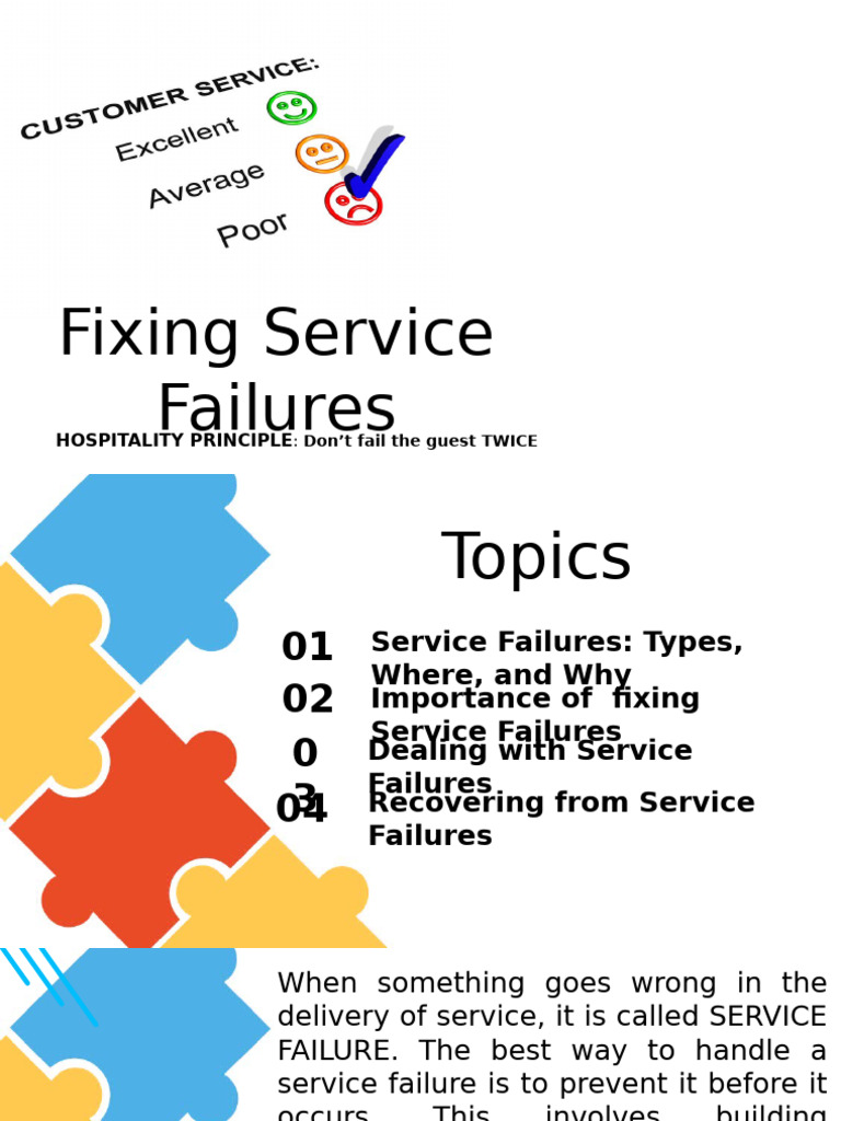 Handling Service Failures in Hospitality | PDF