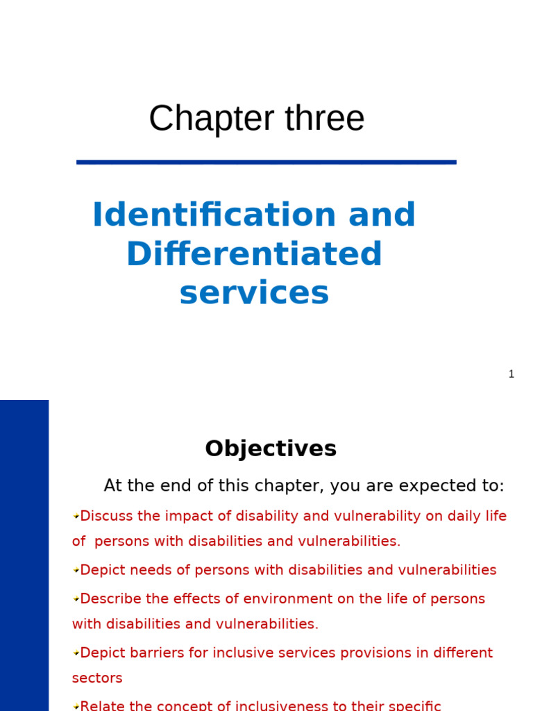 Ch 3 Inclusivness | PDF | Disability | Optimism