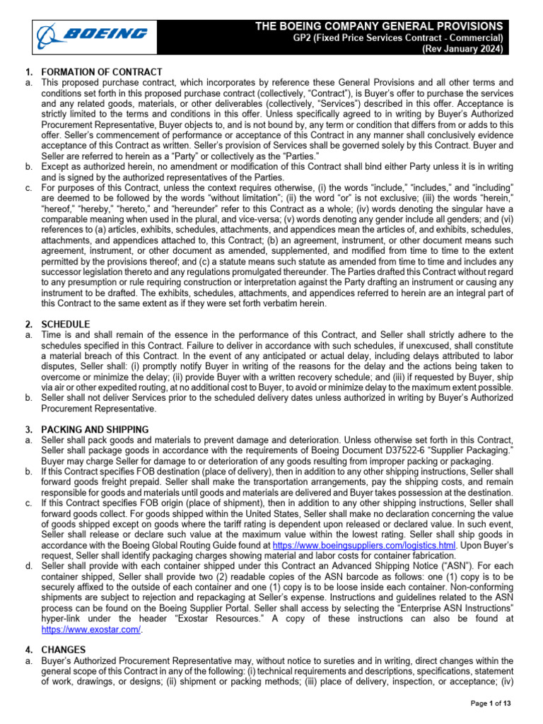 Photo inspiration: Picture Idea: Gp2 Contract General Provisions Pdf Procurement