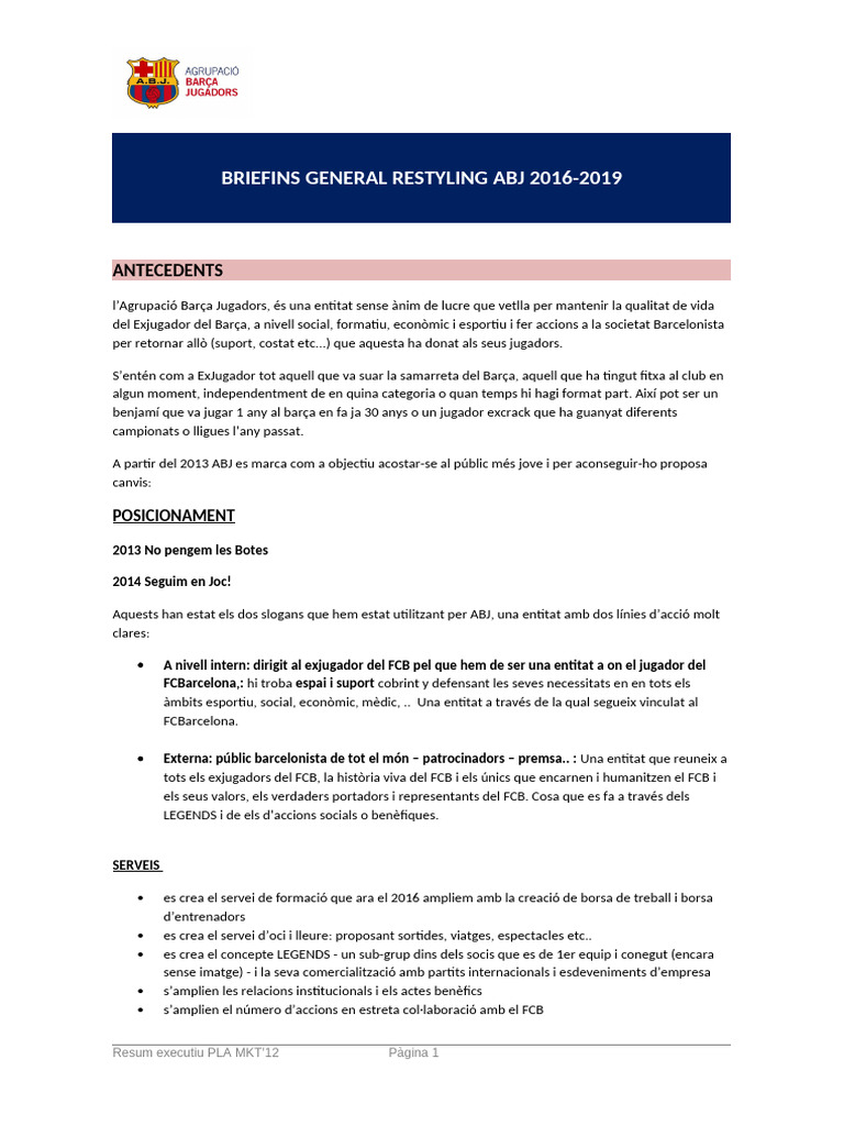 Briefing Restyling Abj | PDF