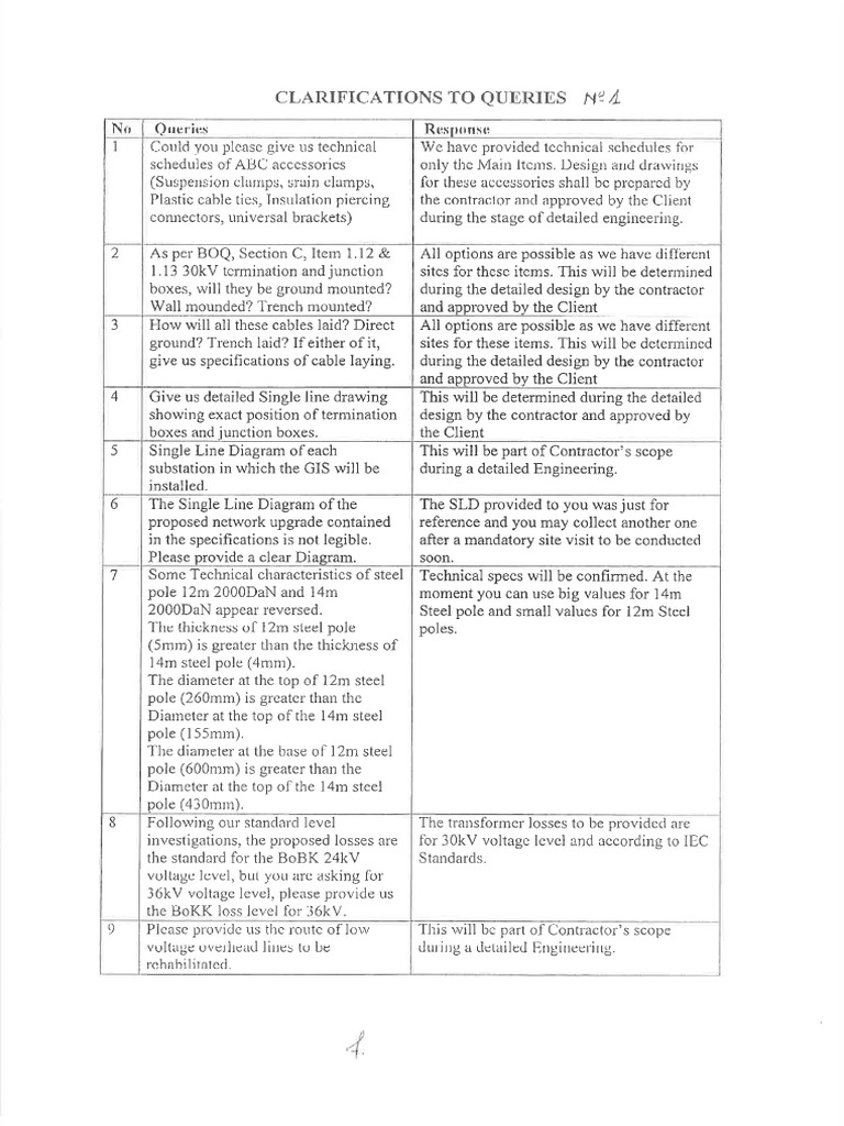 Clarificactions Epc Rubavu | PDF