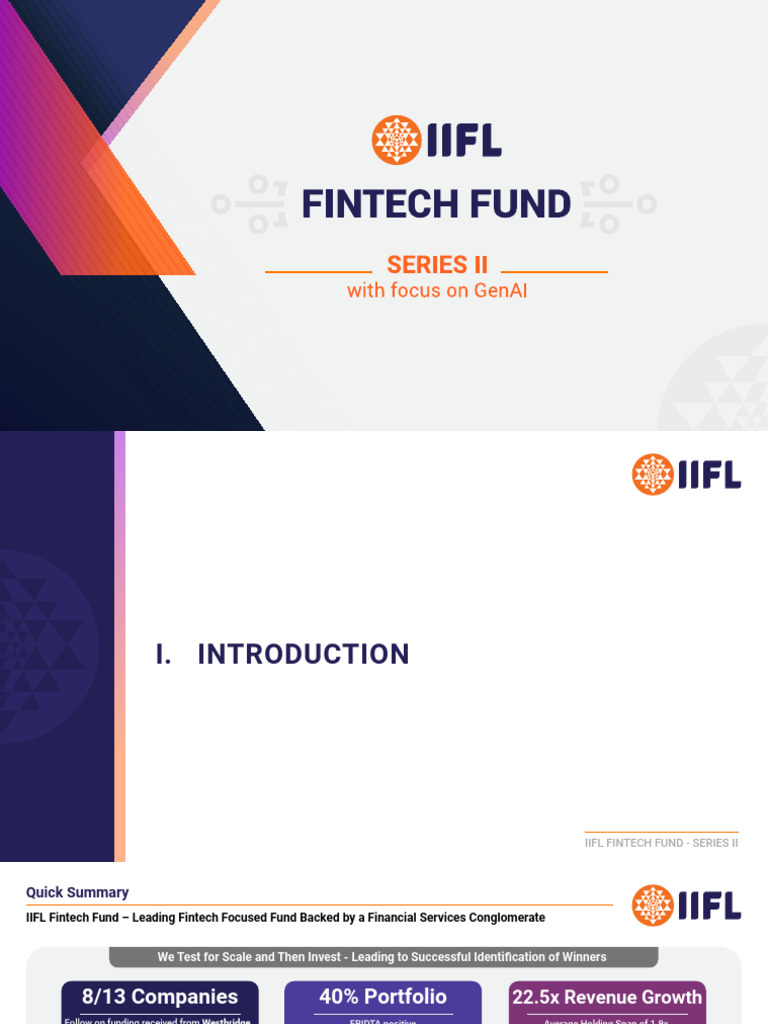 IIFL Fintech_ppt | PDF | Investing | Valuation (Finance)