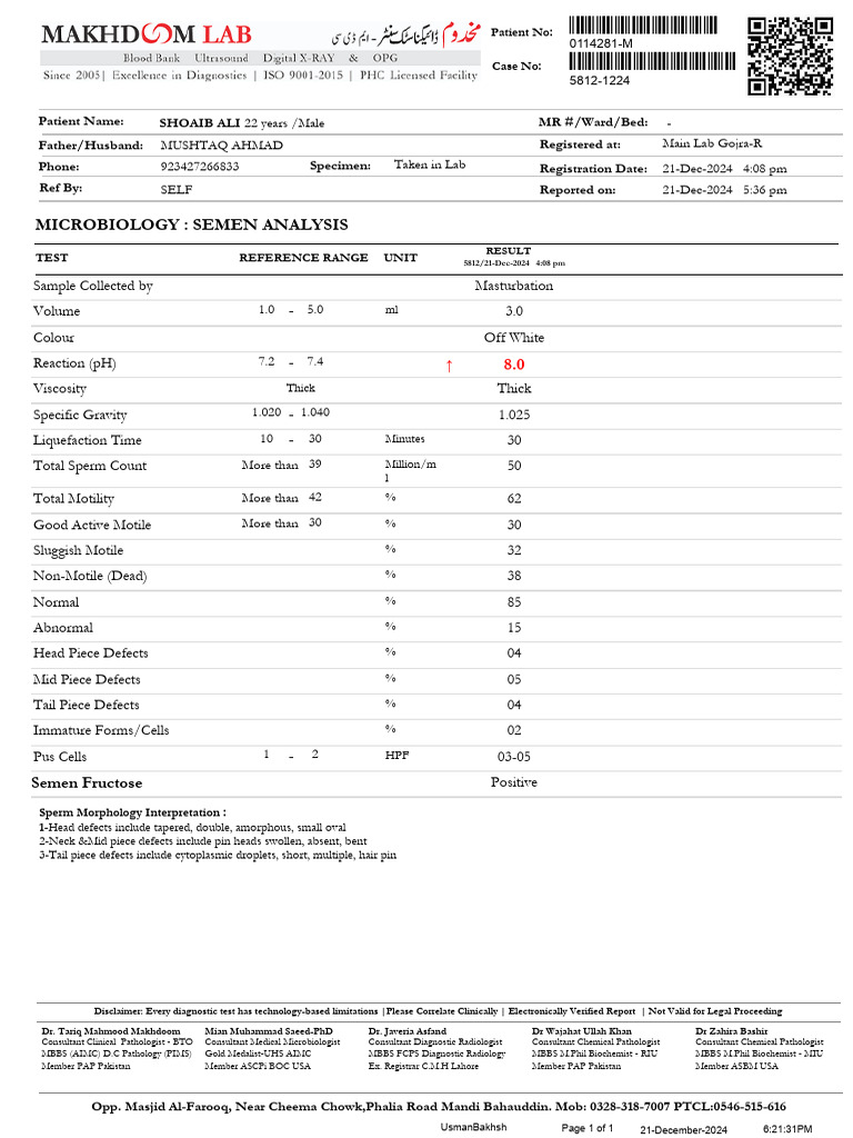 Normaltestreport - 2024-12-21T182133.180 | PDF | Reproduction | Pathology