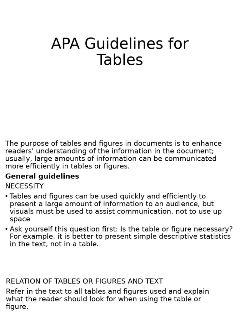 APA Table Guidelines for Clarity | PDF | Effect Size | Standard Deviation