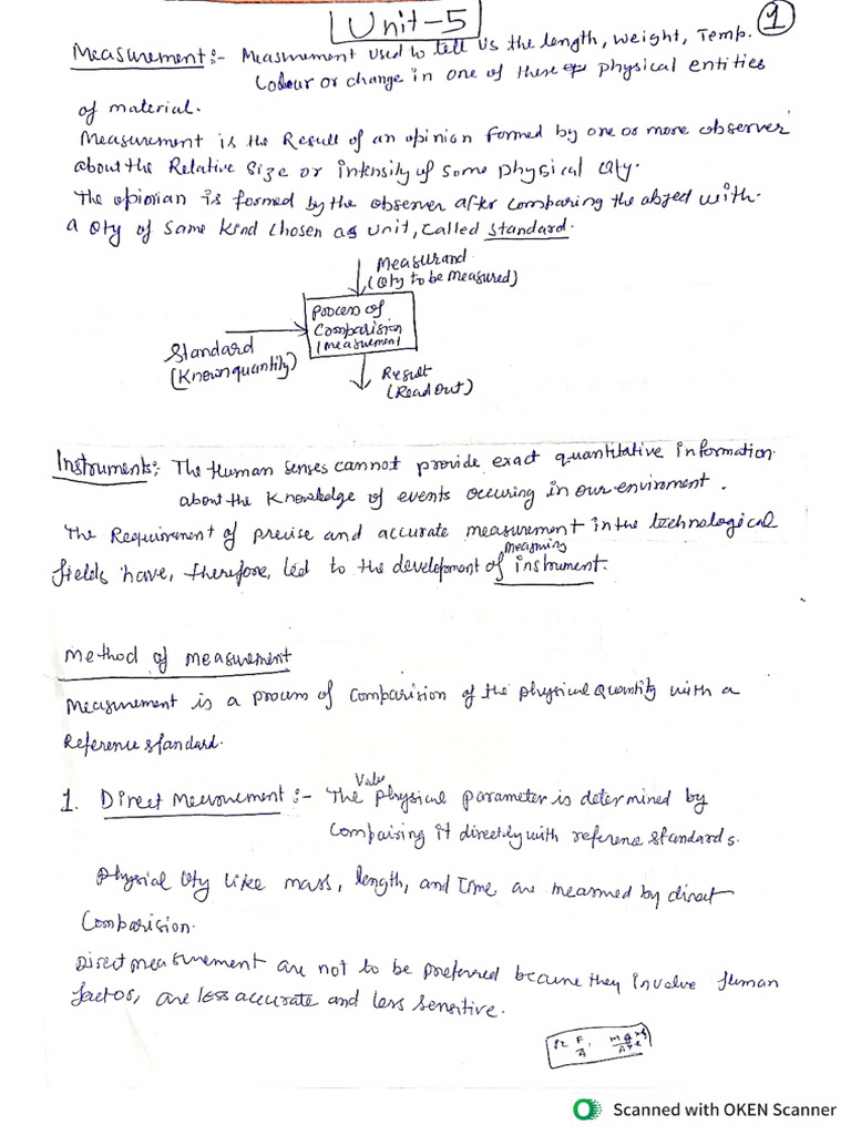 Unit-5 Notes Measurement and Mechatronics | PDF