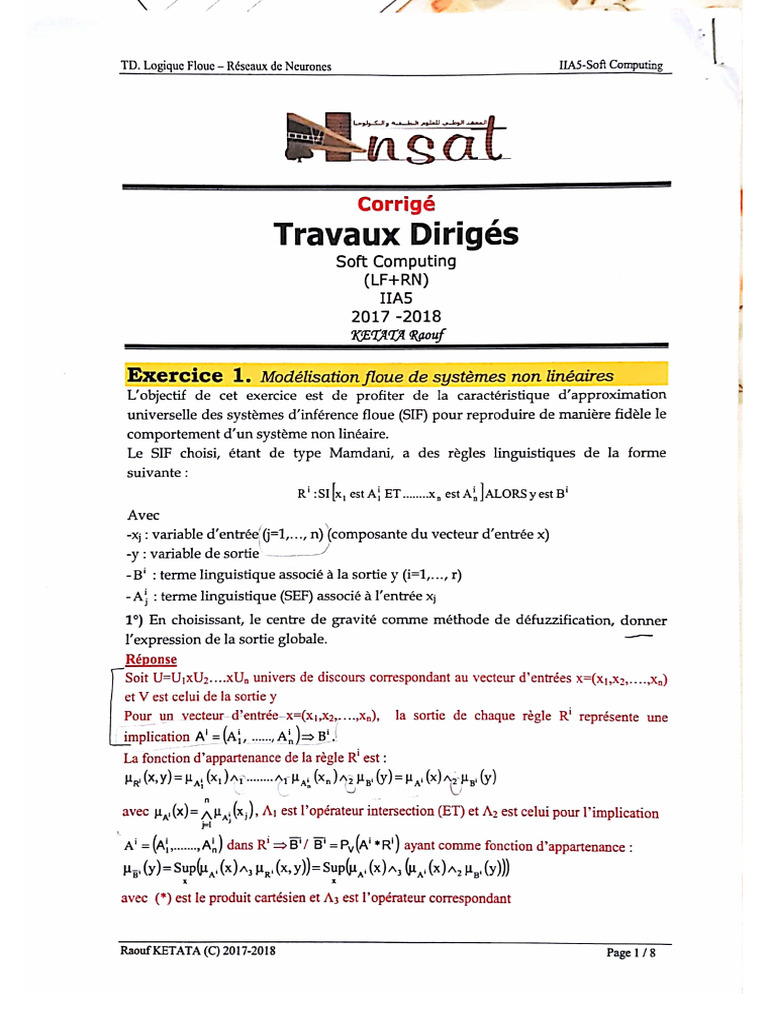 TD Corrigé | PDF