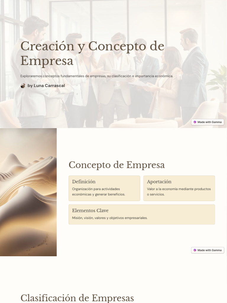 Conceptos y Tipos de Empresas | PDF | Business | Sociedad