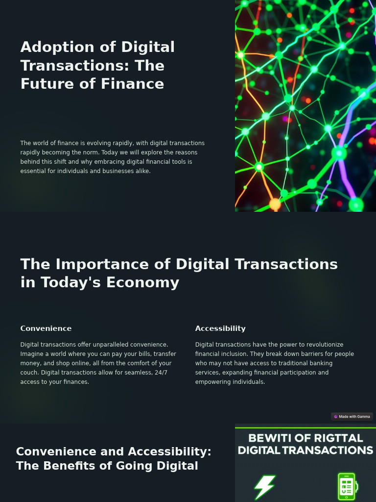 Future of Finance: Embracing Digital Transactions | PDF | Computer ...
