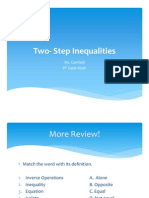 Two - Step Inequalities