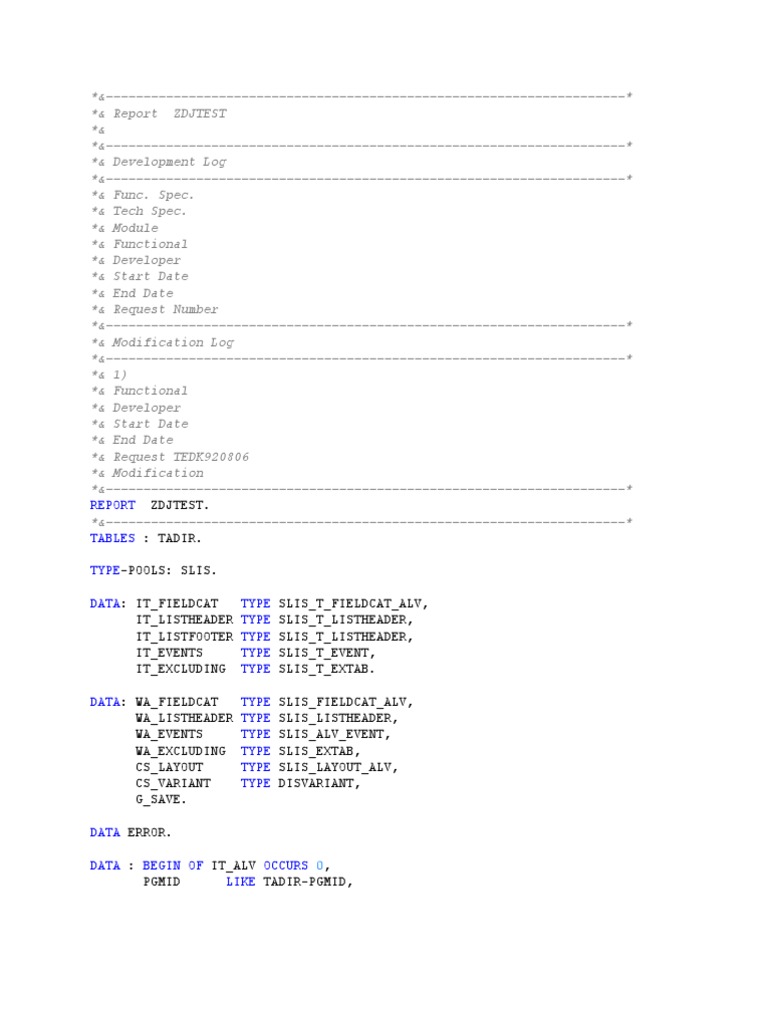 ZDJTEST Development Log Report | PDF | Computer Programming | Computing